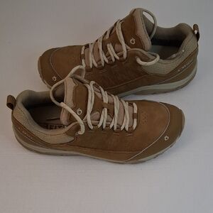 Oboz Ousel Low Waterproof Hiking Shoes Womens Size 9 Tan